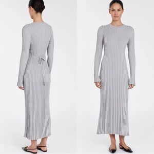DISSH ADA Gray Long Sleeve Knit Dress